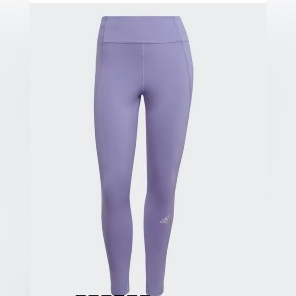 adidas Lavender Slim High-Rise Leggings